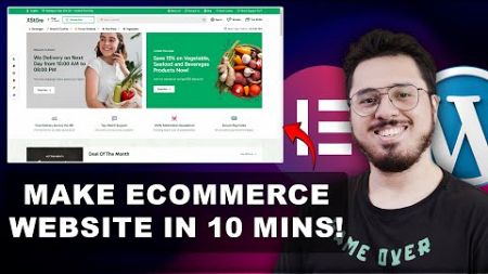 How to make an E-commerce Website in 10 Minutes (Grocery Online Store) | WordPress Ecommerce Website