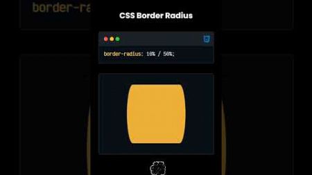 CSS Border Radius property | web design | #shorts #ytshorts #html #css #html5