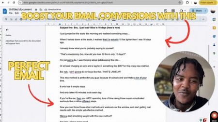 How to actually write the perfect email (copywriting live demonstration)