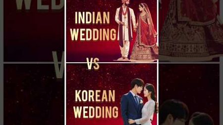 Indian Wedding Vs Korean Wedding #shorts #trending #fashion #viral #funny #trendingshorts