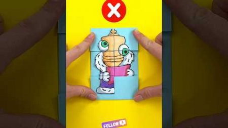 Try to Solve Paper Craft Puzzle with Sleeping KINGER by Digital Circus #digitalcircus #tadc #diy