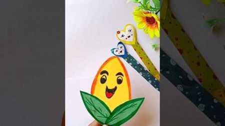 easy kids craft🌽#comedy#funny#viral#diy#trending##craft#papercraft#paper#shorts#ytshorts#corn#easy