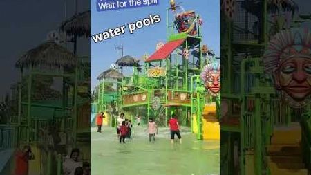 Wet N Joy water splash on people heavy water flow slide #waterpark #imagica #shortsvideo