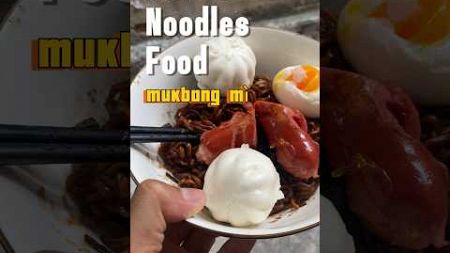 #shorts Mukbang mì tương đen full tóp pin, #lyrics #cover #food #mukbang