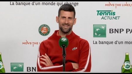 Tennis - Roland-Garros 2024 - Novak Djokovic: “It was a pleasure to watch Rafael Nadal play”