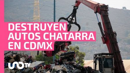 Adiós autos chatarra: CDMX destruye 33 mil vehículos para mitigar inseguridad