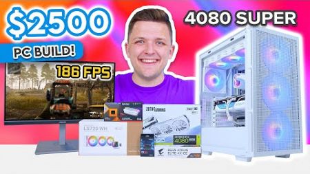$2500 Gaming PC Build 2024! 🤩 [White-Themed 4K Build w/ Benchmarks]