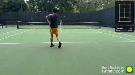 Highlights 20240531, hitting with NJ bro. #尔湾 #网球 #tennis #courtlevel #