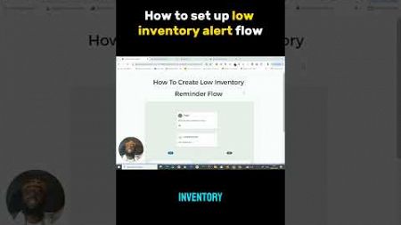 How to create &quot;Low Inventory Reminder Flow&quot; I&#39;m Klaviyo #emailmarketing #shopify #dropshipping