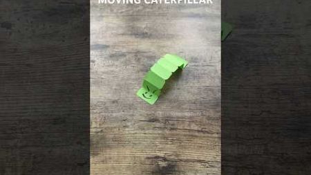 ORIGAMI TOY MOVING CATERPILLAR PAPER CRAFT TUTORIAL | DIY PAPER MOVING CATERPILLAR STEP BY STEP