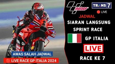 Jadwal Siaran Langsung Sprint Race MotoGP Italia 2024 | MotoGP Italia 2024 Live Trans 7 - MotoGP