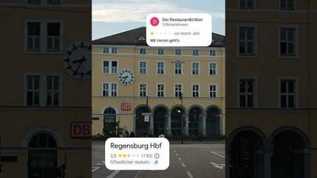 Regensburg Hauptbahnhof! Neue Lustige Google Bewertungen!