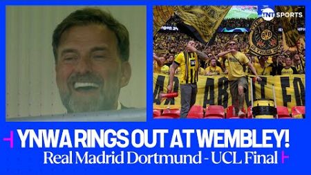 Jurgen Klopp sings along to Dortmund’s rendition of “You’ll Never Walk Alone” ahead of #UCLFinal 💛