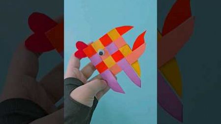 Easy paper fish craft idea for kids| kids paper craft step by step #viralshort #craft #youtubeshorts