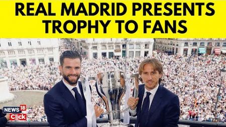 Real Madrid Players Celebrate 15Th Champions League Victory With Crowds