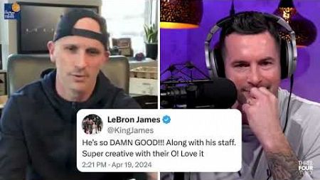 LeBron James LOVED Dan Hurley&#39;s UConn coaching during the NCAA tournament 👀