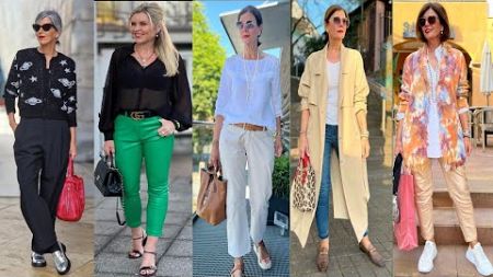 LADIES with FINE AND BEAUTIFUL ELEGANT BLOUSES IN FASHION TREND 2024 | FINE and ELEGANT BLOUSES