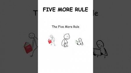 Five More Rule - Every PRODUCTIVITY HACK Explained in 8 minutes #explained #science