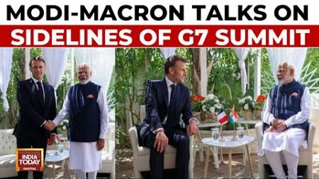 G7 Summit: PM Modi Meets French President Macron | G7 News | India Today