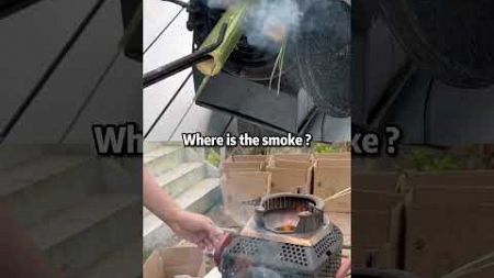 Where is the smoke? #woodstoves #outdoorstove #fire #campinglife #bbq #camping