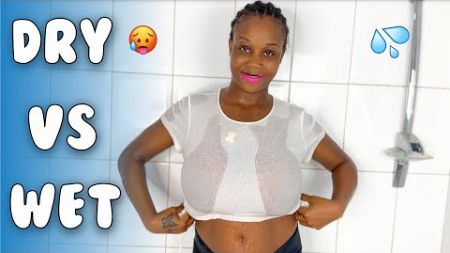 [4K] Transparent Clothes Haul | Dry vs Wet with Kamilah (2024)
