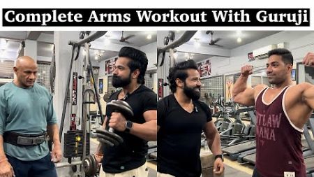 Simple And Effective Arms( Biceps/Triceps) Workout|| Guru Ji Aur Rohit Ke Sath Arms Workout