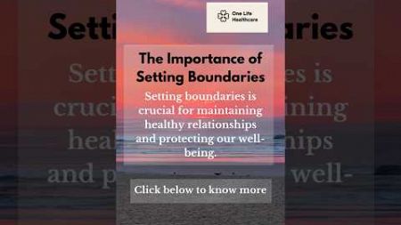 Setting boundaries is crucial for maintaining healthy relationships and protecting our well-being….