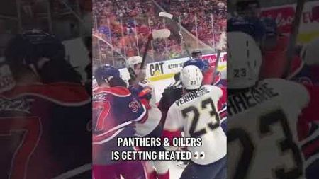 Panthers-Oilers got heated 👀 #shorts