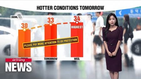 [Weather] Temperatures will get even hotter tomorrow, Seoul 33℃