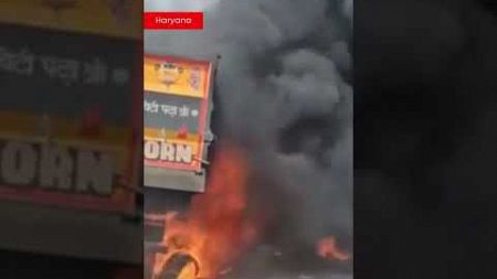 Haryana Truck Accident | Two Trucks Met With An Accident In Haryana&#39;s Jhajjar | N18S | #shortvideo