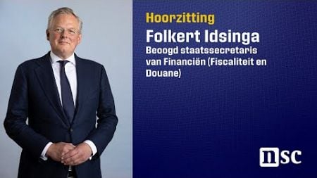 Folkert Idsinga: beoogd staatssecretaris van Financiën (fiscaliteit en Douane)