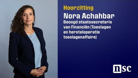 Nora Achahbar: beoogd staatssecretaris van Financiën (Toeslagen en hersteloperatie toeslagenaffaire)