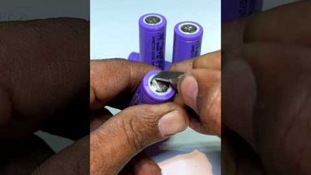 Lithium ion batteries soldering without flux #technology #shorts