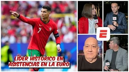 Cristiano Ronaldo es LÍDER HISTÓRICO en ASISTENCIAS en la EURO. Goleó Portugal | Exclusivos