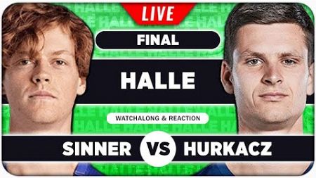 SINNER vs HURKACZ • ATP Halle 2024 Final • LIVE Tennis Watchalong Stream