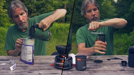 ASMR Camping: Unboxing New Gear, Eating Freeze Dried Meal, Drinking Whole Bean Coffee