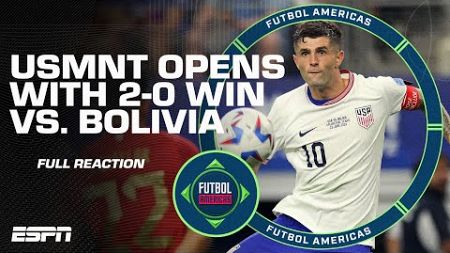 FULL REACTION to USMNT’s 2-0 win vs. Bolivia in Copa America | Futbol Americas