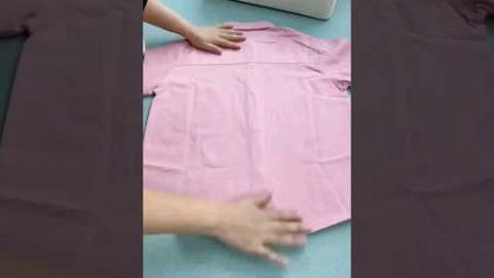 Master the Art of Shirt Folding in Seconds! #shorts #fashion #stylishtips #foldingclothes