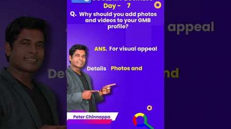 Day-7 Why Should You Add Photos &amp; Videos To Your GMB Profile?#Google #Searchengine #googlemybusiness