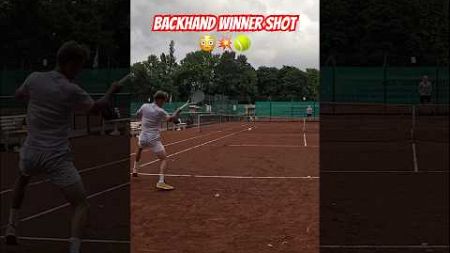 Backhand Winner Shot 💥🎾 #tennis #tennisplayer #sports