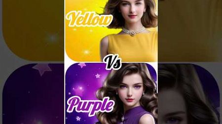 Yellow 💛 Vs Purple 💜//dress👗//nails 💅//necklace 👀//fashion ✨️#fashion