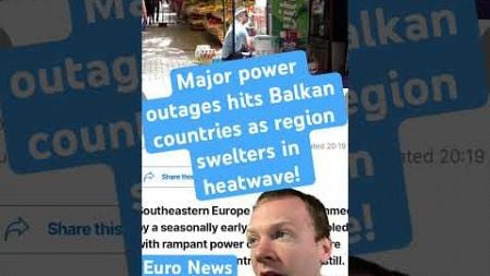 Major power outage hits Balkan countries as region swelters in heatwave #news #worldnews #heatwaves