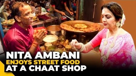 Nita Ambani enjoys street food at a chaat shop in Varanasi, interacts with locals