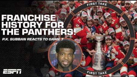 FRANCHISE HISTORY 🏆 Reaction to the Panthers winning their FIRST Stanley Cup Final | First Take