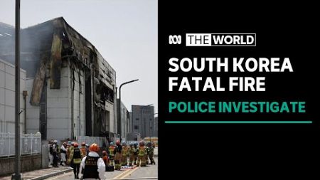 South Korea battery maker apologises for deadly fire that killed 23 workers | The World