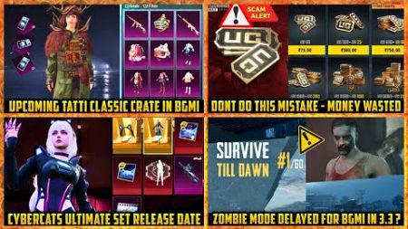Next Classic Crate in BGMI | Upcoming Ultimate set Release date | Zombie Mode delayed for BGMI ?