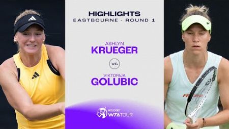 Ashlyn Krueger vs. Viktorija Golubic | 2024 Eastbourne Round 1 | WTA Match Highlights