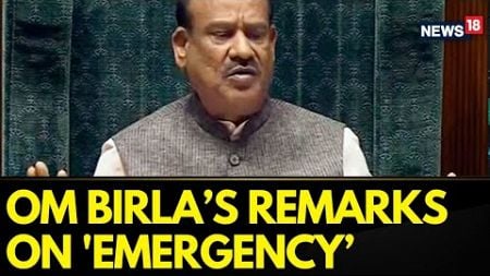 After Lok Sabha Speaker Om Birla&#39;s Remarks On The &#39;Emergency&#39;, BJP MPs Stage A Massive Protest