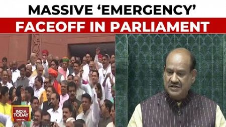 LS Speaker Invokes &#39;Emergency Era&#39; | Oppn Uproar Over LS Speaker&#39;s Comment | India Today