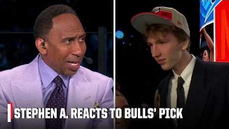 Stephen A. Smith LOVED Matas Buzelis’ attitude after getting drafted by Bulls | 2024 NBA Draft
